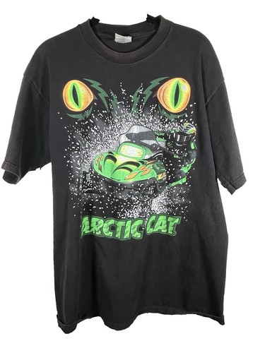 Vintage 90s Team Arctic Cat Racing Snowmobile Champions T