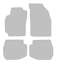 Fußmatten-Set für Toyota Paseo Coupe (1995-1999) Deluxe grau