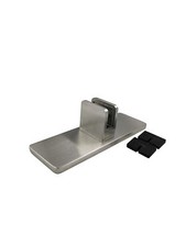 Tischaufsteller Edelstahl Fuß Spuckschutz Glas Plexiglas Stärke: 3 - 10,76 mm