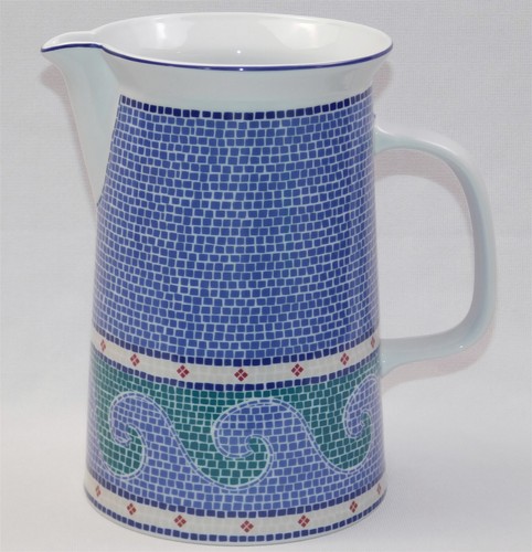 8" Dansk MOSAIC WAVE 48oz Pitcher Unused - Picture 2 of 7