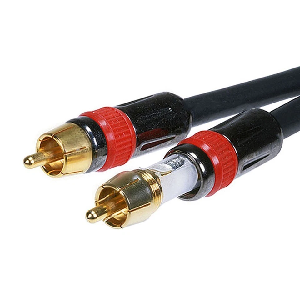 3x 6" RCA Female Jack to 2x RCA Male Plug Digital Coaxial Splitter Adapter Cable - Image 4 of 4