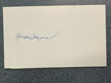 Jackie Hayes autographed 3 x 5 index card MLB Guaranteed to Pass