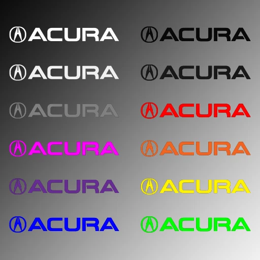 4x Door Handle Decal Sticker for ACURA TSX TL TLX RL MDX RDX Vtec A-spec Foto 2 de 3