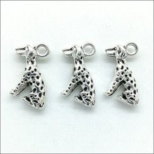 80pcs dog Antique Silver Charms Pendants For Necklace Earrings Bracelet 16 9mm
