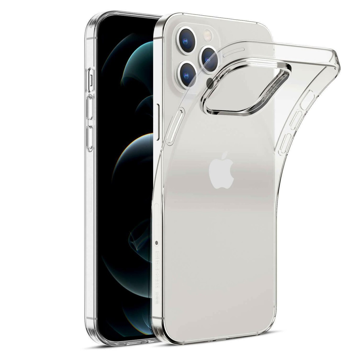 Compatibile con iPhone 13, trasparente, protezione per fotocamera, antigraffio, antiurto, custodia protettiva per iPhone 13, silicone TPU, bordo ondulato, antiscivolo, custodia sottile (rosa