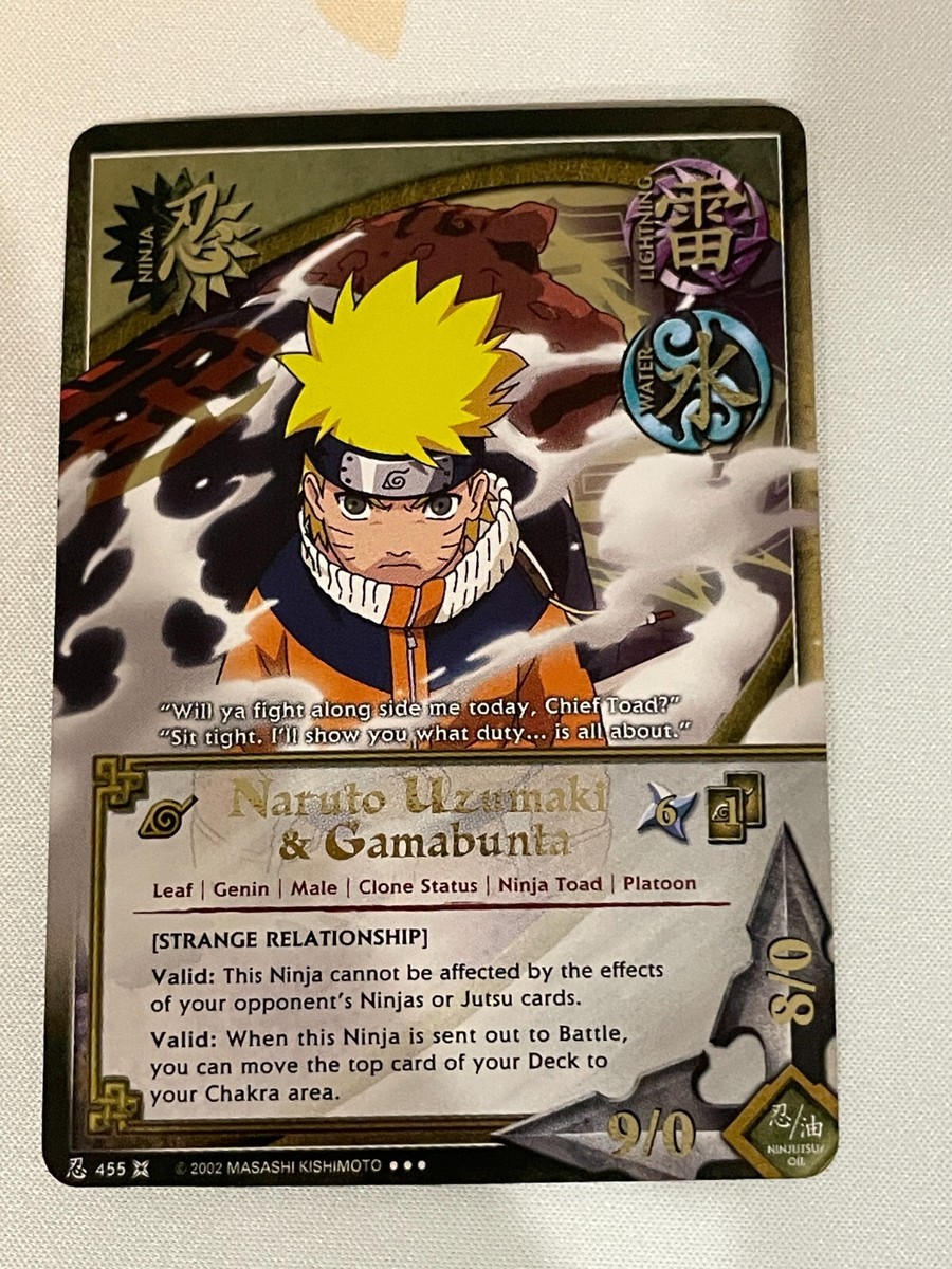 Naruto CCG, Naruto Uzumaki & Gamabunta, 455, 1st Edition, VLP