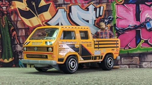 '24 MATCHBOX 1990 VOLKSWAGEN TRANSPORTER LOOSE 1/64 SCALE AUTOBAHN EXPRESS V - Picture 3 of 8