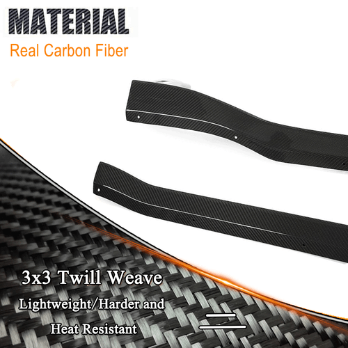 For Porsche 911 992 Turbo S 2019-23 Dry Carbon Side Skirt Extension Lip Spoiler - Bild 9 von 15