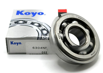 KOYO 6304 NR DEEP GROOVE BALL BEARING, OPEN TYPE + SNAP RING 20x52x15mm