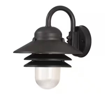 Newport Coastal Marina Black Outdoor Wall-Mount Lantern Sconce Lamp 7972-10B