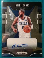 2019-20 PANINI PRIZM SIGNATURES JAMES ENNIS PHILADELPHIA 76ERS 