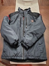 BIG CHILL Freestyle Fleece Lined Hooded Warm Winter Jacket Boys 14/16 Gray