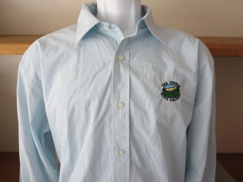 Nueva camisa de vestir azul para hombre The Course Wente Vineyards Ashworth talla grande nueva sin etiquetas Foto 4 de 4