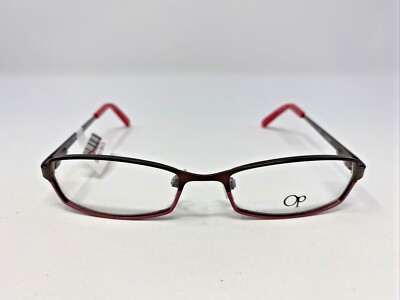Ocean Pacific Eyeglasses Frame OP836 47-16-130 Brown/Coral Full Rim AC37