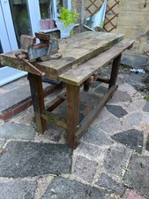 vintage antique work bench