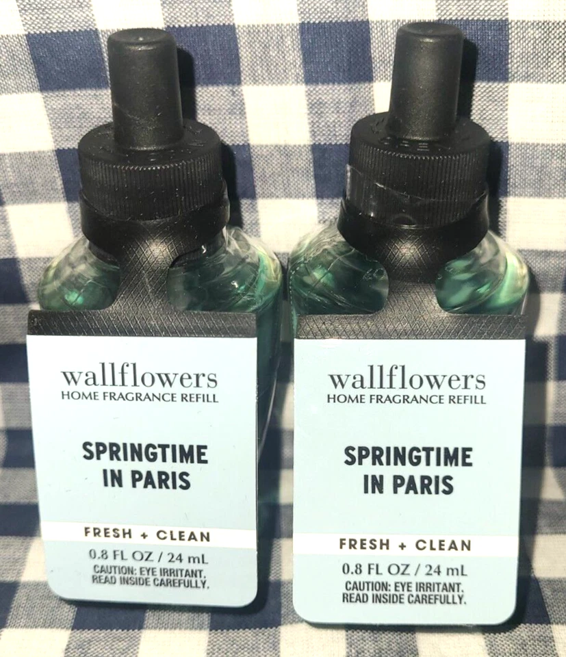 NEW 2-Pack SPRINGTIME IN PARIS Wallflower Refill Bulbs SEALED Bath & Body Works
