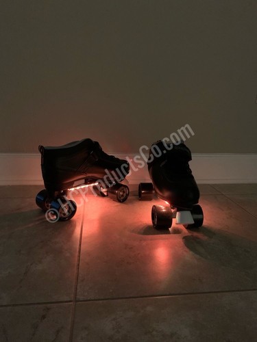 Kit luci LED controllate Bluetooth per pattini a rotelle 16 milioni di opzioni di colore - Foto 7 di 9