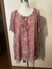 SHOW ME YOUR MUMU JUANA TASSEL TUNIC PAISLEY M Nwot