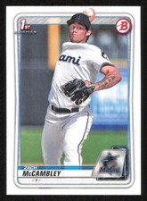 2020 Bowman Draft ZACH MCCAMBLEY 1st Year Baseball card MIAMI MARLINS #112