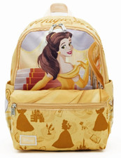 Disney's PRINCESS BELLE 13 inch Nylon Daypack Backpack Deluxe Print