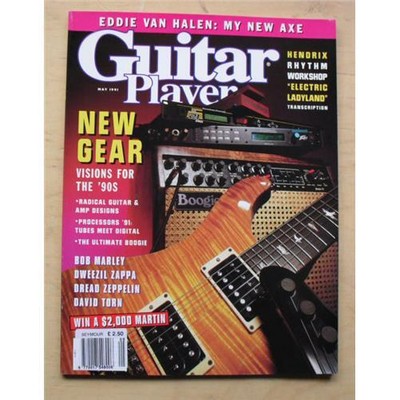 VERSCHIEDENE GITARREN 1991 GITARRENSPIELER MAGAZIN MAI 1991 VAN HALEN/DWEEZIL ZAPP/BOB M