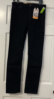 Levi's 510 Jeans Youth 20 Reg 30x32Black Denim Skinny Pants, New .