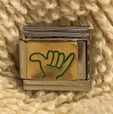 Hang Loose 9mm Italian Modular Link Charm for Bracelet