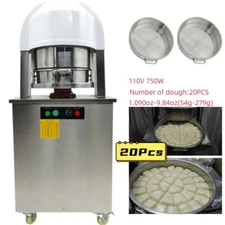 20pcs Commercial Auto Bread Dough Cutter Dough Dividing Machine Dough Dispenser