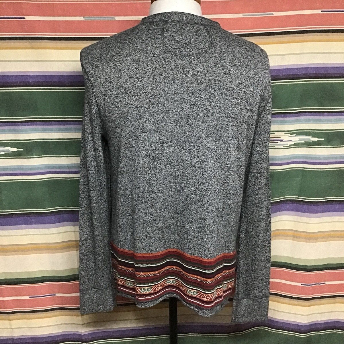 EUC POLO Ralph Lauren Tribal Henley Sz XL | eBay