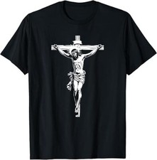 NEW LIMITED Jesus Christ On The Cross Design Christian Lover Gift T-Shirt