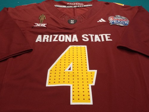 CAMERON SKATTEBO CUSTOM *XL* AZ. STATE PEACH BOWL/PAT TILLMAN MEMORIAL, GENÄHT!