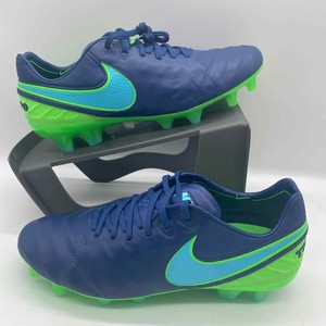 Nike Tiempo Legend VI ACC FG Soccer Cleats Blue Green Mens 819177-443 Size  6.5 | eBay