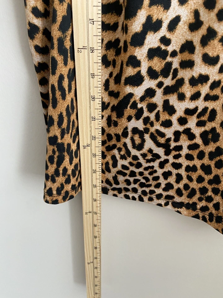 Amisu Animal Print Con Encaje Ribete Cami Elástico Multicolor Ajustable Mujer L Foto 3 de 4