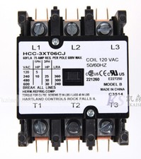 HCC-3XT06CJ 120V 60A HartlandControls three-phase AC contactor