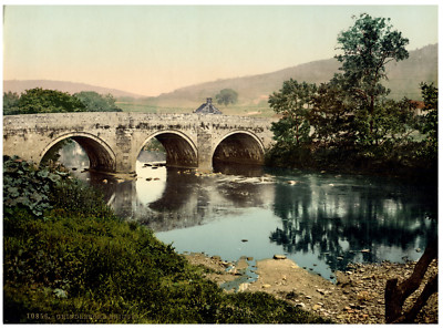 Photochromie Vintage Mostar (Herzégovine) - Café Luft - Circa 1901 - Tirage Original 17x22cm