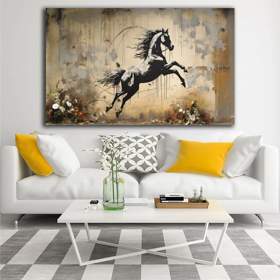 Banksy Horse Decor, Banksy Horse Artwork, Horse Poster, Graffiti Poster, Banksy - Image 2 of 4