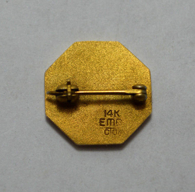 14K Gold Black Enamel10 Years Kaiser Permanente Award… Gem