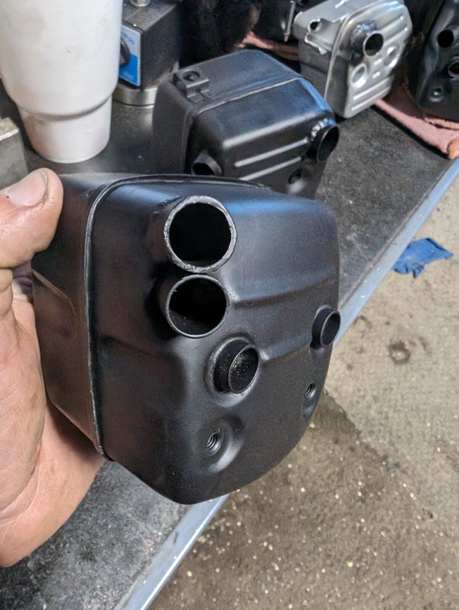Husqvarna Chainsaw Ported Shot Dual Port Muffler 372XP 390XP 385XP
