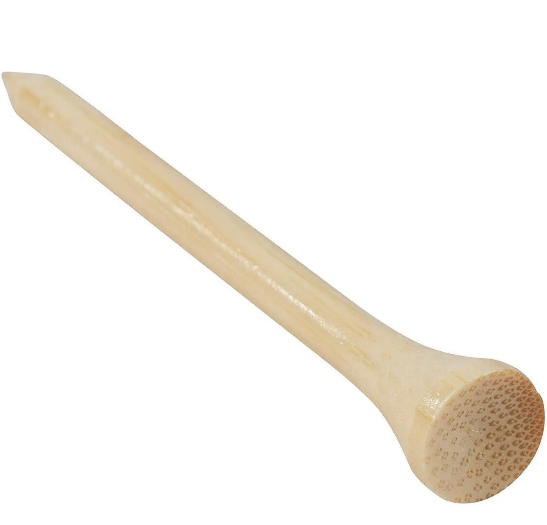 3 1/4" Bamboo Wood Tee Golf Tees 3.25" Wholesale, Bulk, Choose Quantity