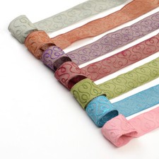 Indian Ari Embroidery Ribbon, 3cm, Two Tone Base, Subtle Lurex, Craft Trimming