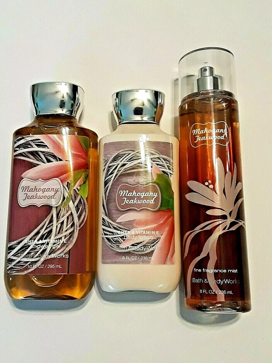 Mahogany teakwood bath sale and body works