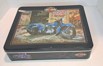 2003 HARLEY DAVIDSON Motorcycle 1000 Piece Puzzle & Collector's Metal Tin Rare 