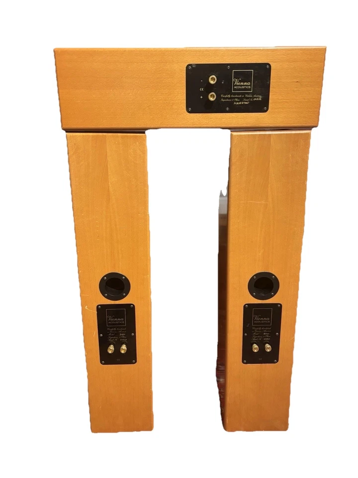 Vienna Acoustics Front Stage Maestro Center + Bach Towers L/R Matched Set Wood - Image 2 of 4