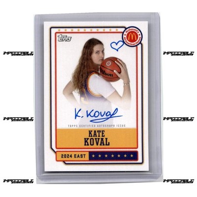 2024 Topps McDonald's A/A - #EA-KK Kate Koval Rookie On Card Auto INSCRIPTION