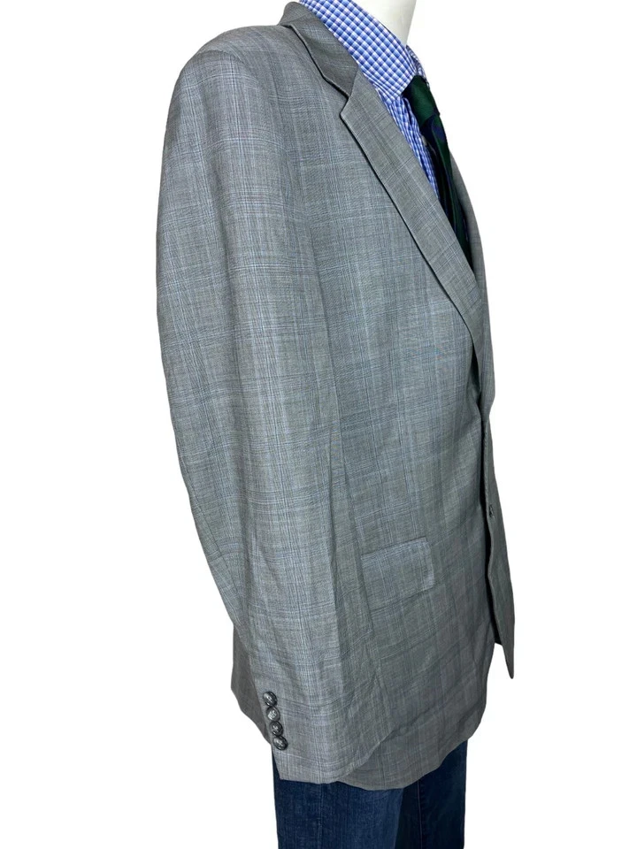 Chaqueta Abrigo Deportivo Jos A Bank 2 Botones Gris Glen Cuadros Bonita Para Hombre 44L Foto 4 de 4