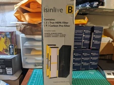 2 Pack FLT4825 HEPA Filter B Replacement with Activated Carbon Pre-Filters 