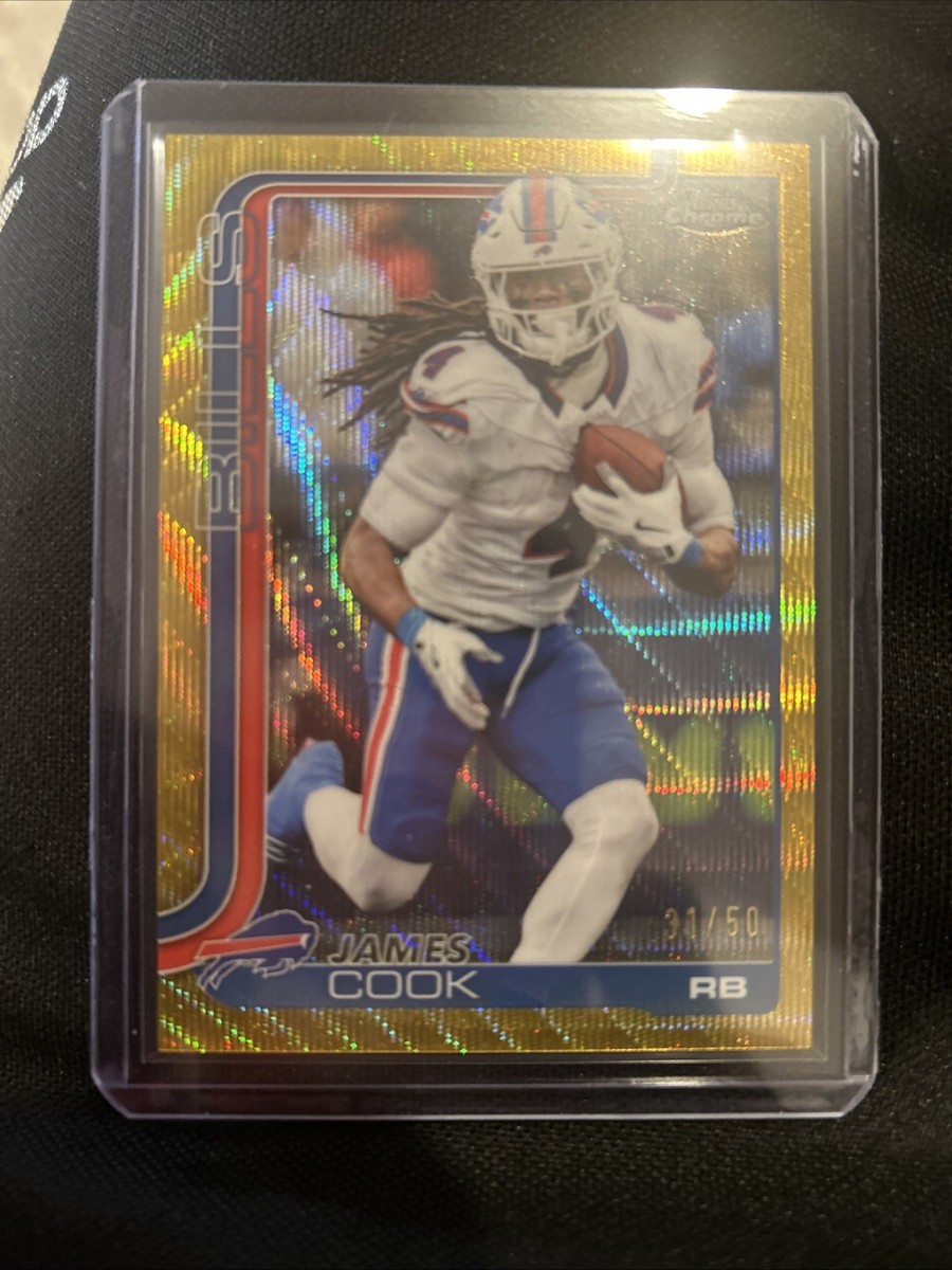 2025 Topps Chrome James Cook Gold Wave /50 | eBay
