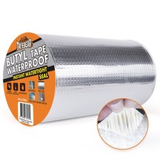 Butyl Tape Waterproof Sealant Tape 8inch x33feet, Aluminum Foil Duct Sealing ...