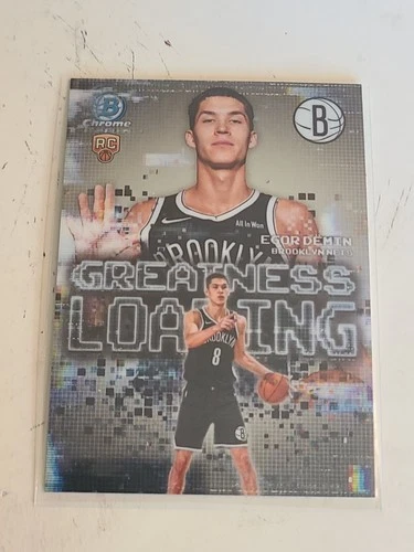 2025-26 Bowman Chrome Egor Demin #GL-8 Greatness Loading Rookie RC Brooklyn Nets