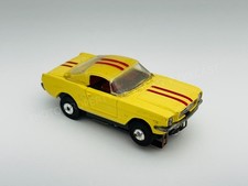 Aurora Thunderjet Tjet 67 MUSTANG FASTBACk - Yellow HO Slot Car 1373